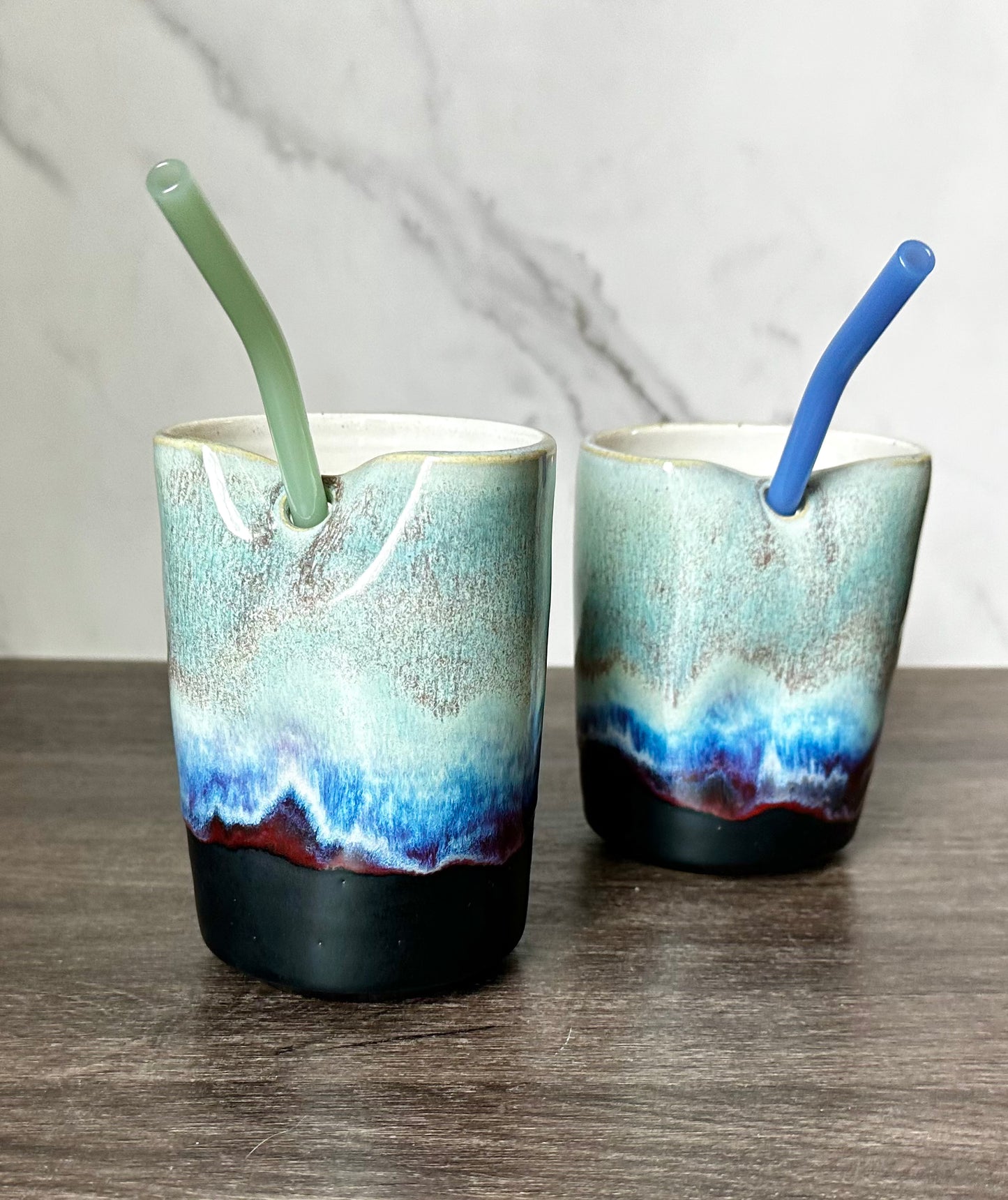 Tumbler with straw and indent - Maui