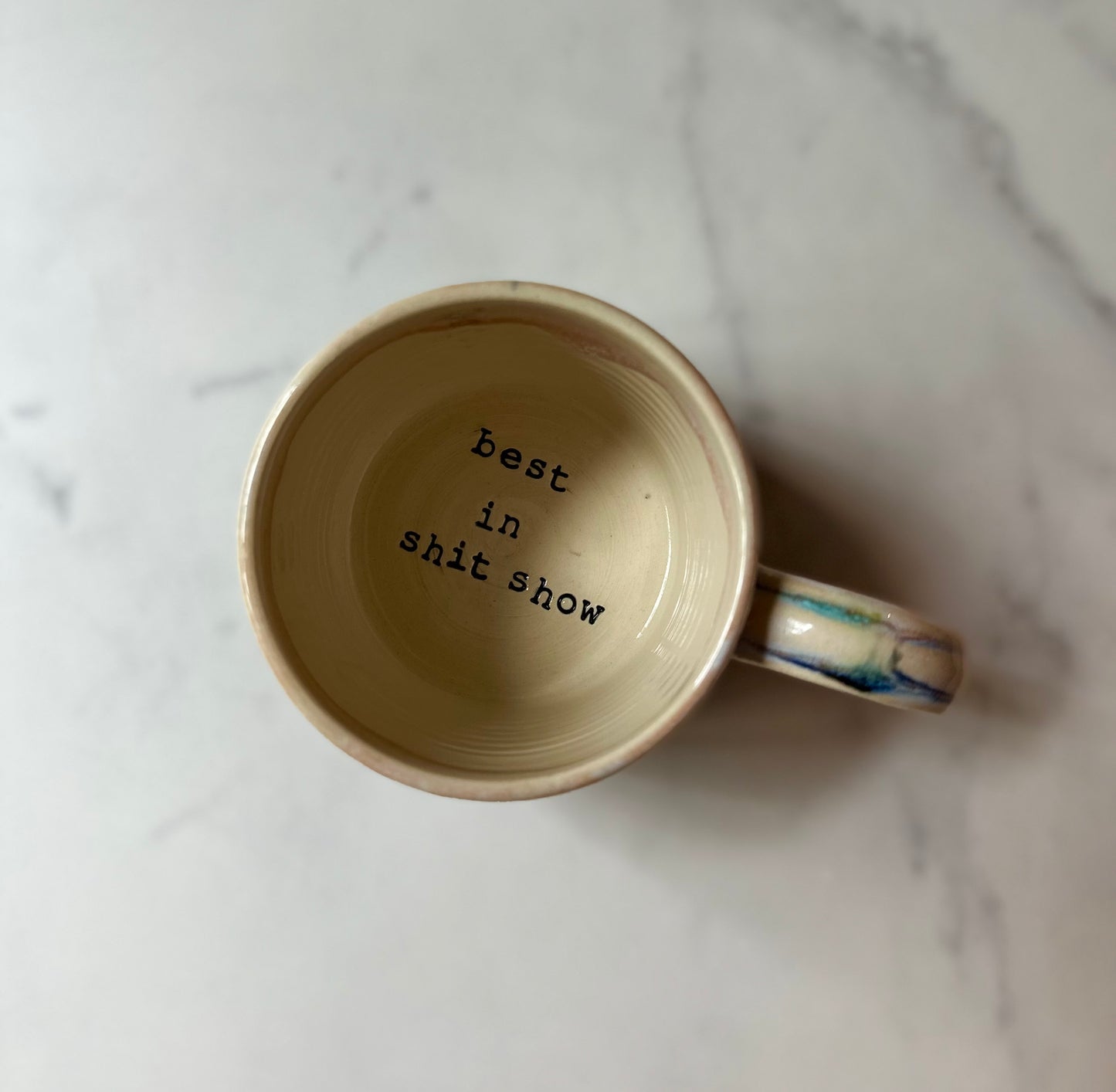 Cheeky 36 Mug (best in shit show)