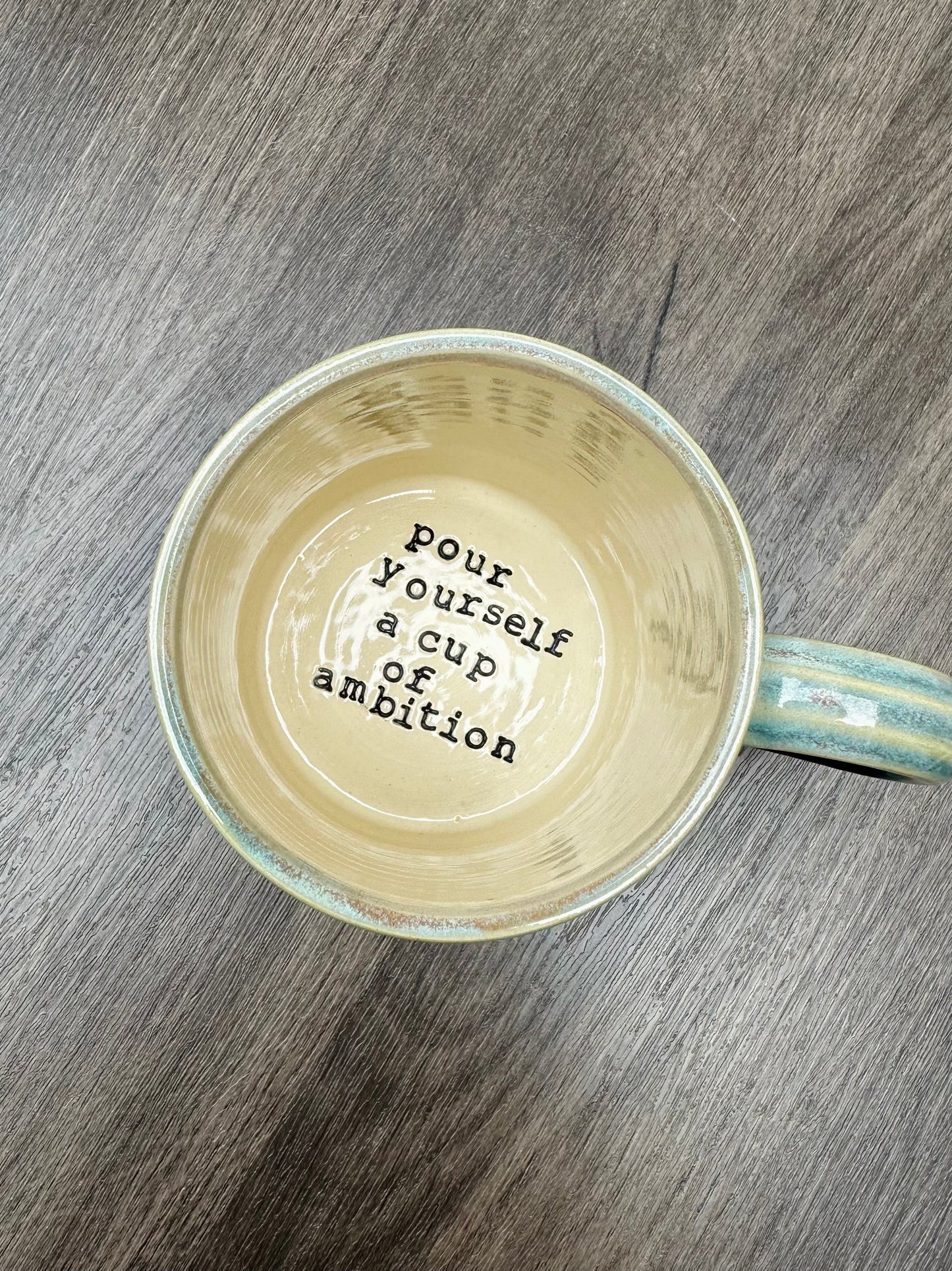 Cheeky 40 Mug (pour yourself a cup of ambition)