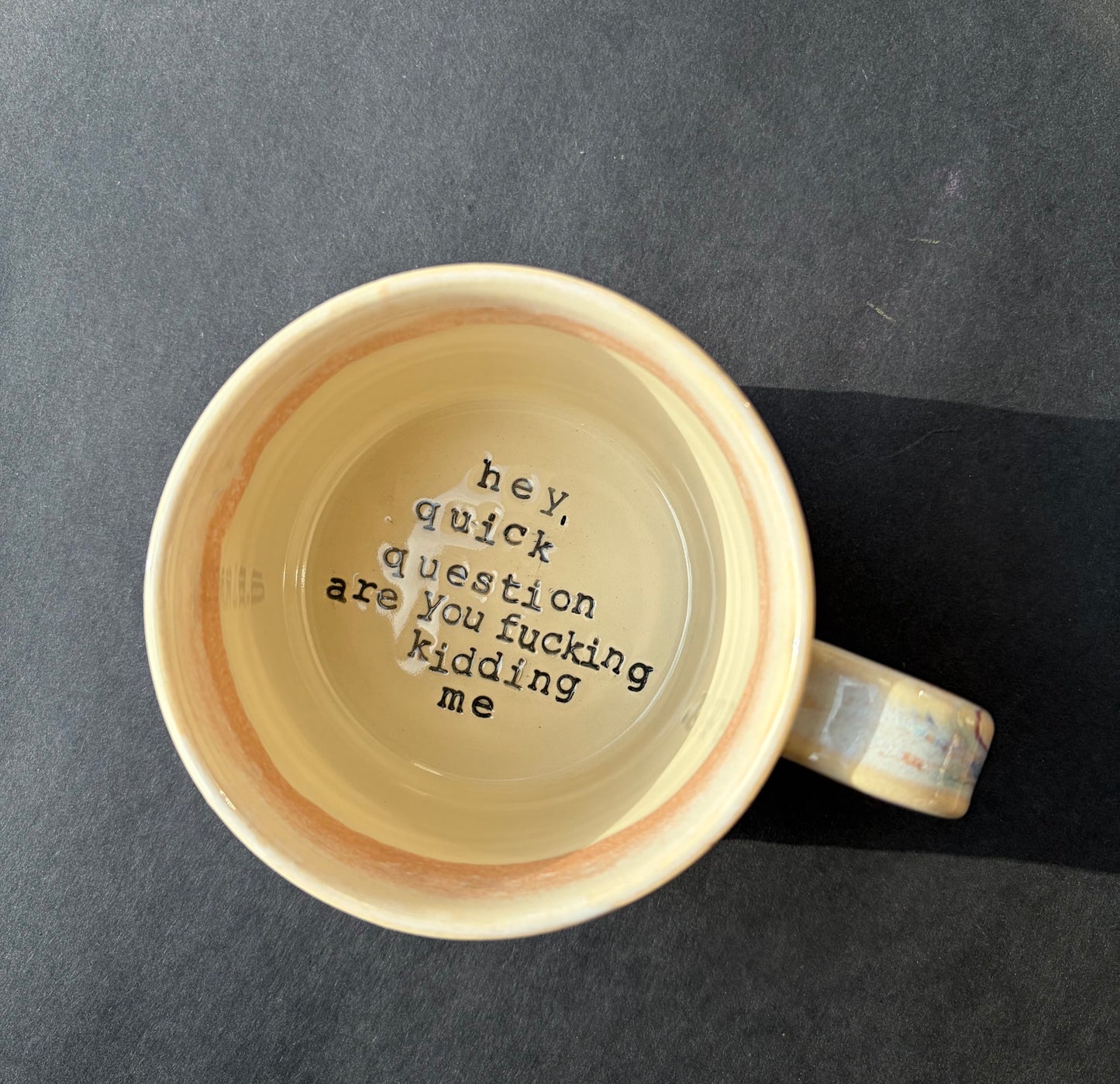 RESERVED FOR ELIZABETH - Cheeky 48 Mug (quick question)