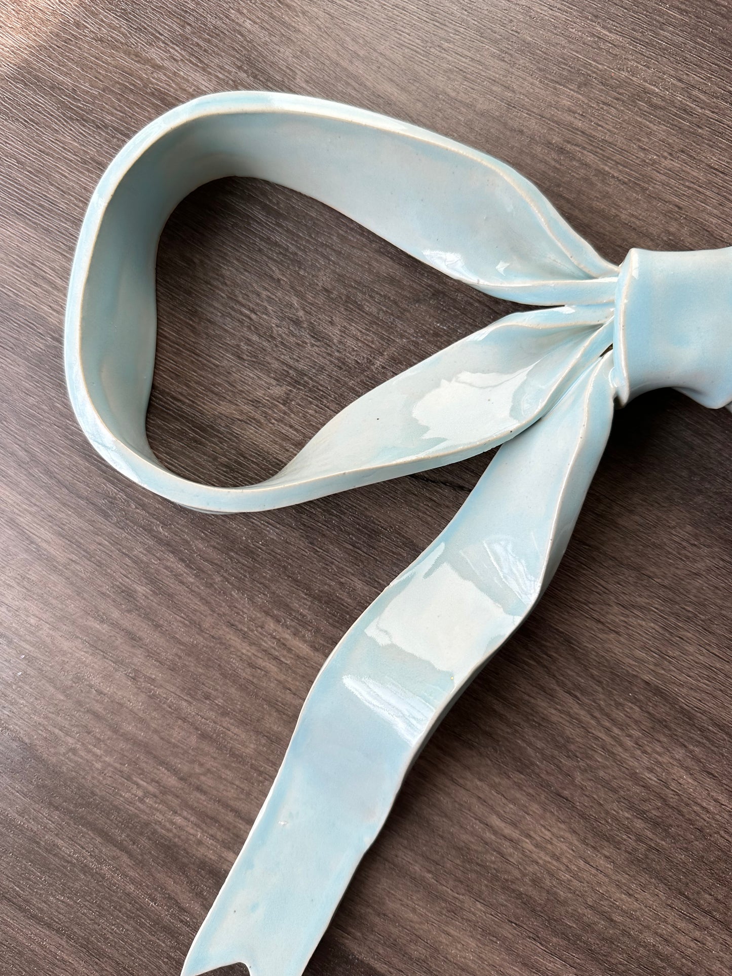 Large Blue Ribbon Bow